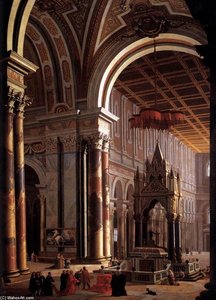 Interior Of The Basilica Of San Paolo In Rome — Pietro Francesco Garola