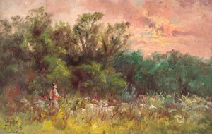A Stormy Evening, Waddon, Croydon, Surrey — William Henry Hope