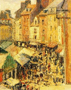 Foire Dieppe — Camille Pissarro