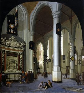 Old Church In Delft With The Tomb Of Admiral Tromp — Hendrick Corneliszoon Van Vliet