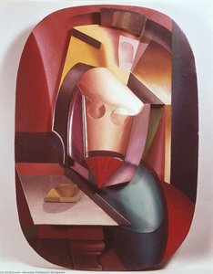 In the Cafe (Woman with Cup)