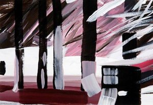 Bear Tracks (polyptych, panel 6 of 8)