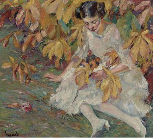 In autumn sunlight