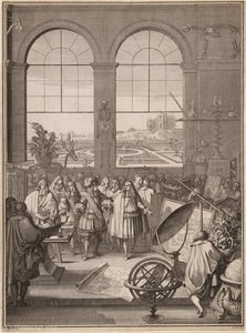 Louis Xiv Visiting The Royal Academy Of Sciences — Sébastien Le Clerc