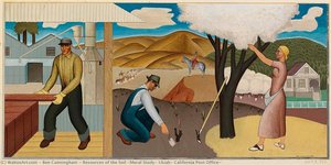 Resources Of The Soil (mural Study, Ukiah, California Post Office) — Ben Cunningham