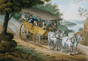Travel by Stagecoach Near Trenton