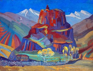 View Of Bjini Fortress, Armenia — Martiros Sarian