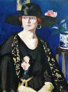 A Lady in Black and Gold
