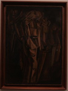 Akt (studie), Trauriger Junger Mann In Einem Zug — Marcel Duchamp