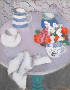 Still life with a Round Table (recto), still life (verso)