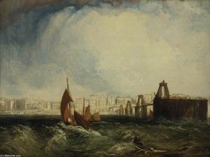 Brighton, East Sussex, From The Sea — Clarkson Frederick Stanfield