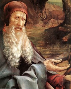 Hl. Antonius (detail) (8) — Matthias Grünewald