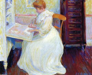 Martha at Her Desk