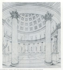 Berlin. Altes Museum By The Lustgarten. View Of The Rodunda — Karl Friedrich Schinkel