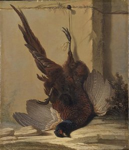 Faisan accroché à un mur Un faisan mort (Ancien titre)