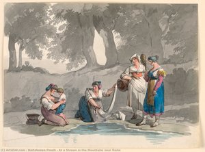 At a Stream in the Mountains near Rome