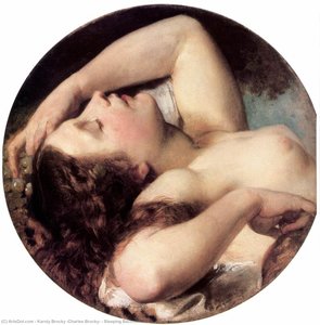 Sleeping Bacchante — Karoly Brocky (charles Brocky)
