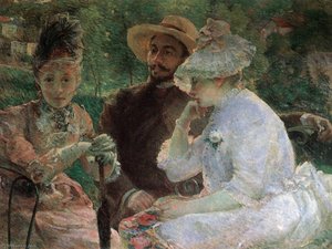 On The Terrace At Sèvres — Marie Bracquemond