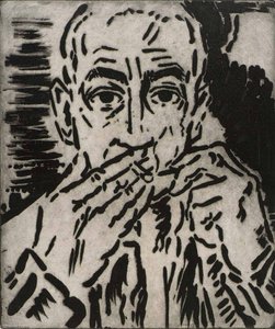 Self Portrait with Burning Match
