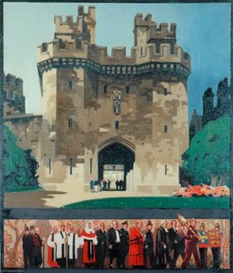 Lancaster Castle (british Railways Poster Artwork) — Leslie Carr