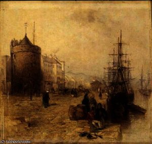 Figures on a Quay, Waterford