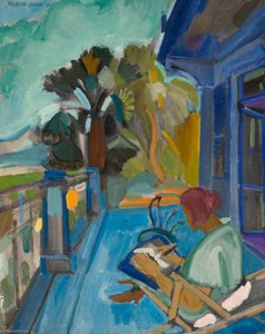 Woman On Terrace — Martin Bloch