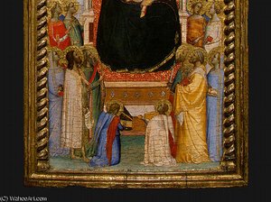 Madonna And Child With Saints And Angels D8 — Bernardo Daddi