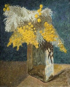 Artemisia in a Glass Vase