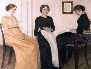 Three Young Women — Vilhelm (hammershøi)hammershoi