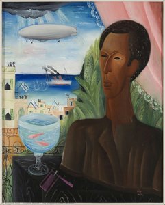 The Zeppelin Over Tel Aviv — Reuven Rubín