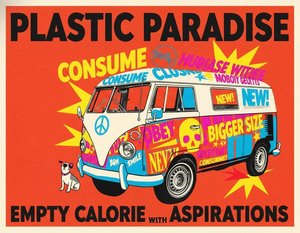 Vibrant Echoes Of Plastic Paradise: A Singular Pop Art Vision In Vermilion — Léa Bernard