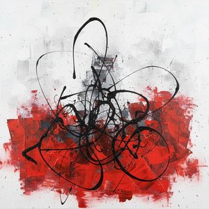 Cinétisme Cramoisi : Une Étude Singulière De Tension Calligraphique Et De Mouvement Viscéral — Christian Noiret