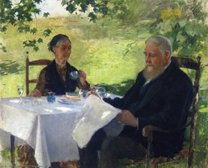 Tea On The Porch — Willard Leroy Metcalf