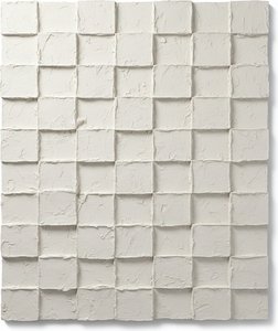 Monolithische Echos Erodierter Geometrie In Einem Zeitlosen Alabasterrelief — David Moreau