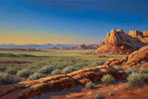 Ocra Eterea: Il Bagliore Eterno Del Silenzio Del Canyon — Philippe Girard