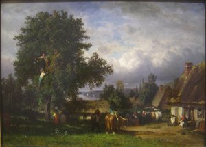 Apple Harvest In Normandy — Constant Troyon