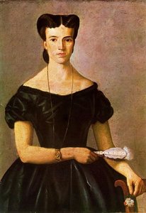 Lady With Fan — Giovanni Fattori