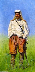 Turkestan Officer in Full Campaign Dress