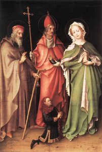 Saints Antoine l'Ermite, Corneille et Marie Madeleine avec un donateur