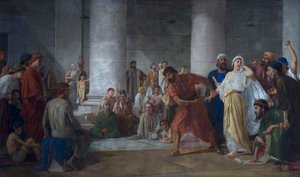 The Woman Taken In Adultery — Edward Armitage