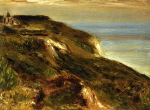 Kościół W Warengouville I Klify — Pierre-auguste Renoir