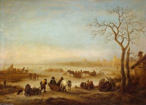 Frozen Lake — Isaac Van Ostade