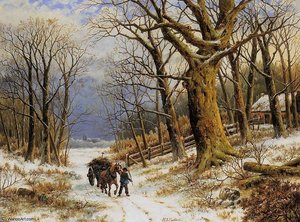 Winter landscape Sun