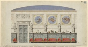 Štěrboholy In Prague. Third Design For A Memorial To Kurt Christoph, Duke Of Schwerin — Karl Friedrich Schinkel