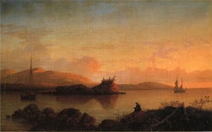 Sunrise On The Maine Coast, Mount Desert Island — Fitz Henry Lane