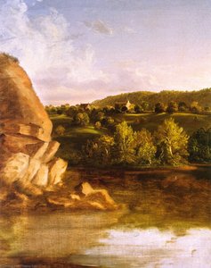 Am Catskill Creek (unvollendet.) — Thomas Cole