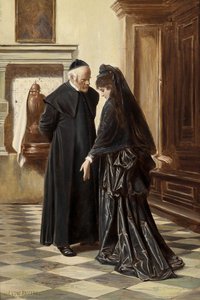 A Serious Conversation — Ludwig Johann Passini