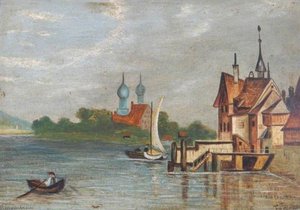 Lake Scene and Minarets