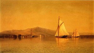 On The Hudson Near Haverstraw — Francis A Silva