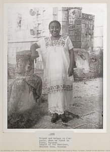 [friend And Helper To Consuelo, When We Lived In Piste, Yucatan. Temple Of The Warriors, Chichen Itza, Yucatan] — Octavio Medellín